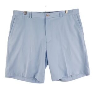 Peter Millar Golf Shorts Mens 38x9" Inseam Baby Blue Wicking Performance Stretch